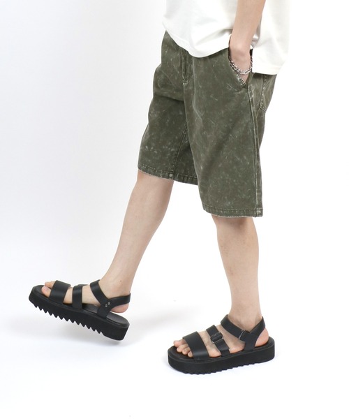 ANPAS(アンパス)の「Vintage Design Indigo Denim&Color Half Pants/ヴィンテージデザイン インディゴ デニム カラーパンツ ハーフパンツ メンズ レディース(デニムパンツ・メンズ・ブルー系その他/カーキ/アイボリー/ブラック系その他/イエロー/ピンク/ブルー系その他2/チャコール・LL/M/L)」の1枚目の写真