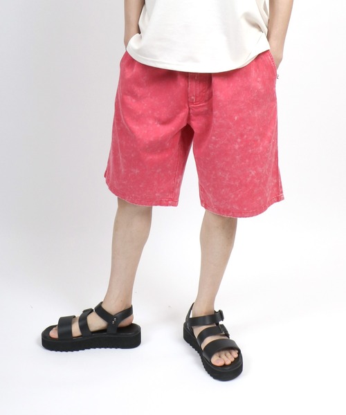 ANPAS(アンパス)の「Vintage Design Indigo Denim&Color Half Pants/ヴィンテージデザイン インディゴ デニム カラーパンツ ハーフパンツ メンズ レディース(デニムパンツ・メンズ・ブルー系その他/カーキ/アイボリー/ブラック系その他/イエロー/ピンク/ブルー系その他2/チャコール・LL/M/L)」の8枚目の写真