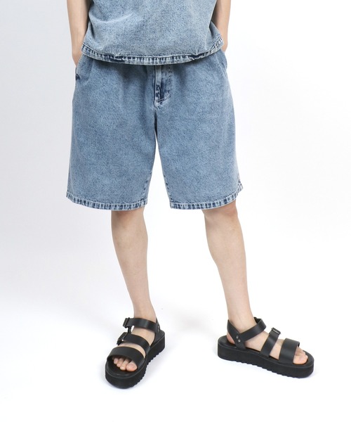 Ins galeハーフデニムパンツ　ジョーツ　7分丈　インディゴ　円堂守 Ins galeハーフデニムパンツ ジョーツ 7分丈 インディゴ 円堂守