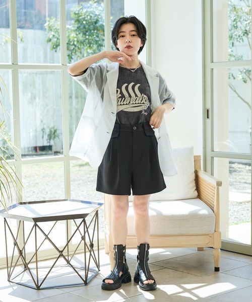 PAGEBOY（ページボーイ）の「サウナボーイコラボ フロカレッジＴ（Tシャツ/カットソー・レディース・ピンク/オフホワイト/ブラック・FREE）」の6枚目の写真