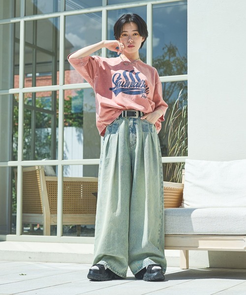 PAGEBOY（ページボーイ）の「サウナボーイコラボ フロカレッジＴ（Tシャツ/カットソー・レディース・ピンク/オフホワイト/ブラック・FREE）」の13枚目の写真