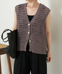Jena espace merveilleux | テープヤーンベスト(カーディガン/ボレロ)