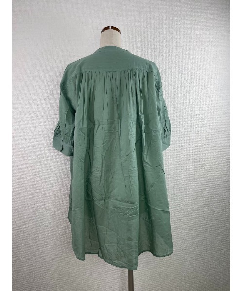 Rydia（リディア）の「ピンタックブラウス（シャツ/ブラウス・レディース・グリーン/ブラック/オフホワイト・M）」の5枚目の写真