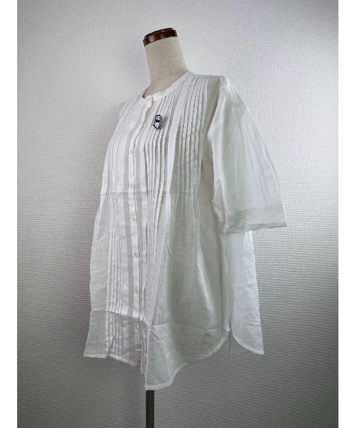 Rydia（リディア）の「ピンタックブラウス（シャツ/ブラウス・レディース・グリーン/ブラック/オフホワイト・M）」の19枚目の写真