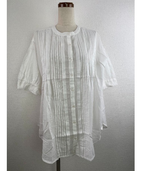 Rydia（リディア）の「ピンタックブラウス（シャツ/ブラウス・レディース・グリーン/ブラック/オフホワイト・M）」の20枚目の写真