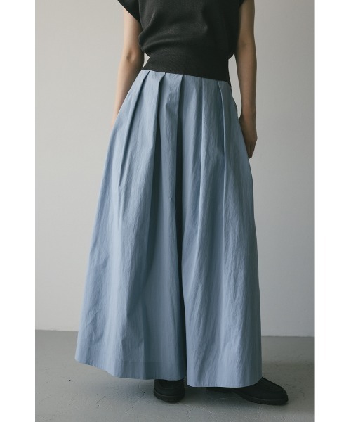 STYLEMIXER(スタイルミキサー)の「タックフレアスカート(スカート・レディース・ベージュ/サックスブルー/ブラック・SMALL/MEDIUM)」の4枚目の写真