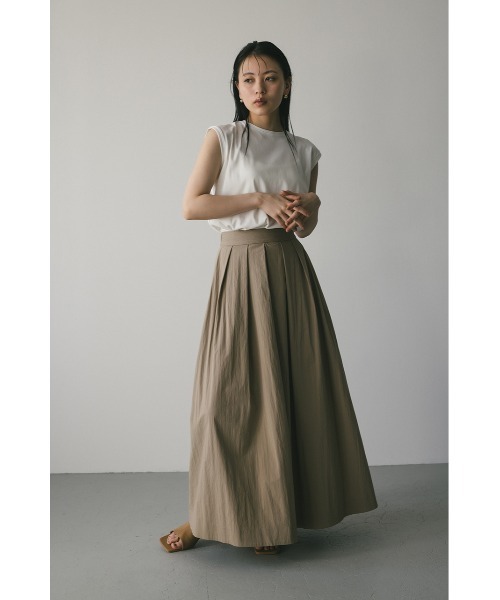 STYLEMIXER(スタイルミキサー)の「タックフレアスカート(スカート・レディース・ベージュ/サックスブルー/ブラック・SMALL/MEDIUM)」の15枚目の写真