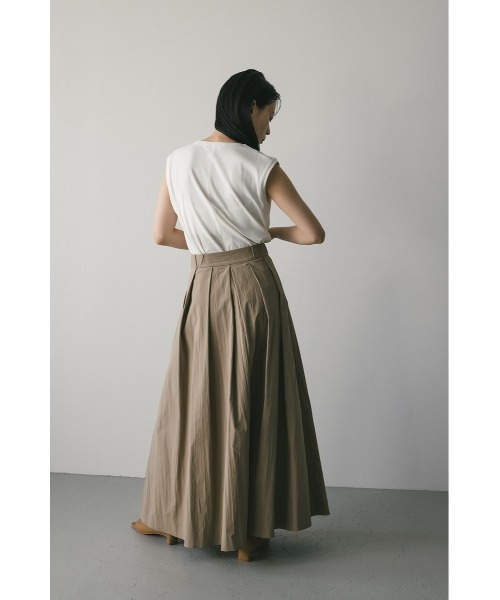 STYLEMIXER(スタイルミキサー)の「タックフレアスカート(スカート・レディース・ベージュ/サックスブルー/ブラック・SMALL/MEDIUM)」の13枚目の写真