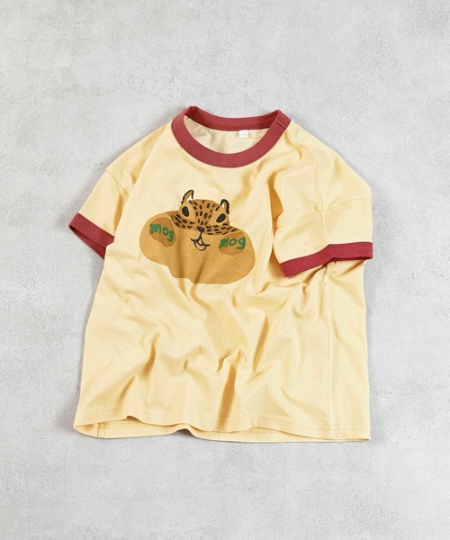 MARKEY'S（マーキーズ）の「リンガープリントＴシャツ（Tシャツ/カットソー・キッズ・イエロー/グレー/オフホワイト/ライトグリーン・L/M/S/XS/LL）」の4枚目の写真