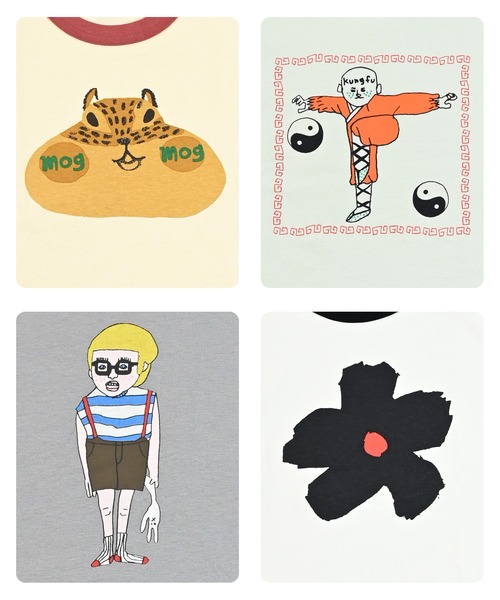 MARKEY'S（マーキーズ）の「リンガープリントＴシャツ（Tシャツ/カットソー・キッズ・イエロー/グレー/オフホワイト/ライトグリーン・L/M/S/XS/LL）」の12枚目の写真