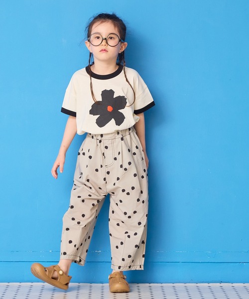 MARKEY'S（マーキーズ）の「リンガープリントＴシャツ（Tシャツ/カットソー・キッズ・イエロー/グレー/オフホワイト/ライトグリーン・L/M/S/XS/LL）」の7枚目の写真