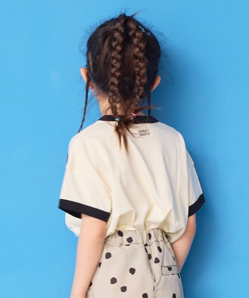 MARKEY'S（マーキーズ）の「リンガープリントＴシャツ（Tシャツ/カットソー・キッズ・イエロー/グレー/オフホワイト/ライトグリーン・L/M/S/XS/LL）」の9枚目の写真