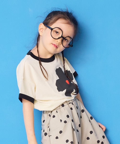 MARKEY'S（マーキーズ）の「リンガープリントＴシャツ（Tシャツ/カットソー・キッズ・イエロー/グレー/オフホワイト/ライトグリーン・L/M/S/XS/LL）」の10枚目の写真