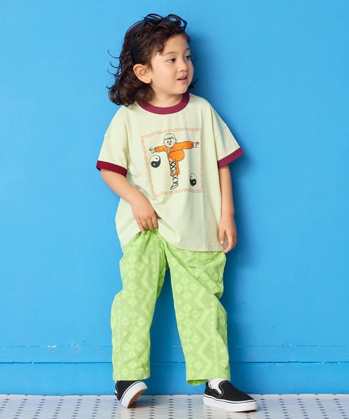 MARKEY'S（マーキーズ）の「リンガープリントＴシャツ（Tシャツ/カットソー・キッズ・イエロー/グレー/オフホワイト/ライトグリーン・L/M/S/XS/LL）」の21枚目の写真