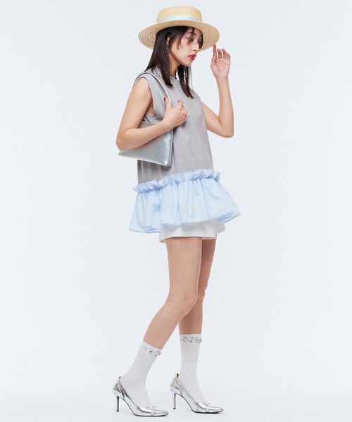 Narcissus ナルシス ノースリーブフリルトップ Narcissus タンクトップ ノースリーブ 「Narcissus
