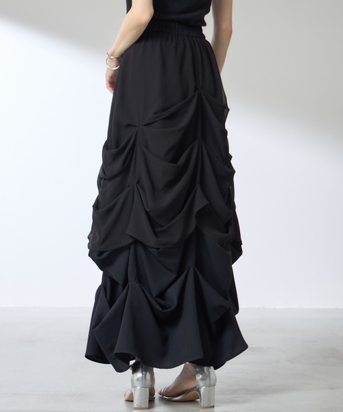 セール】【ZOZO限定】変形ドロストシャーリングスカート（スカート