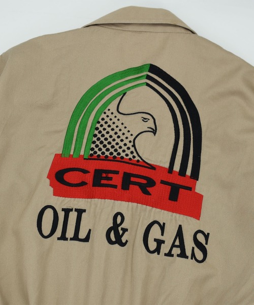 VINTAGE(ヴィンテージ)の「【ヴィンテージ古着】90’s CROWN “CERT” 企業ロゴ オールインワン(つなぎ/オールインワン・メンズ・ベージュ・MEDIUM)」の3枚目の写真