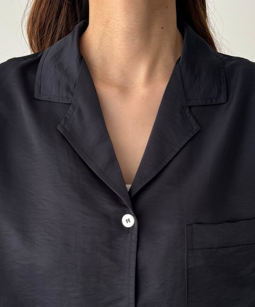 CANAL JEAN（キャナルジーン）の「El mar　テンセル開襟シャツ（シャツ/ブラウス・レディース・クリーム/ネイビー/ホワイト・ONE SIZE）」の16枚目の写真