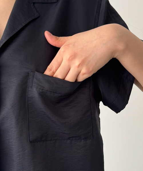 CANAL JEAN（キャナルジーン）の「El mar　テンセル開襟シャツ（シャツ/ブラウス・レディース・クリーム/ネイビー/ホワイト・ONE SIZE）」の17枚目の写真