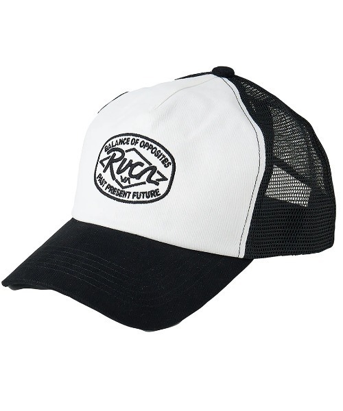 RVCA（ルーカ）の「RVCA メンズ RANCH SEAL MASH SNAPBACK キャップ 【2025年夏モデル】/ルーカ帽子（キャップ・メンズ・ホワイト/ブラック・FREE）」の2枚目の写真