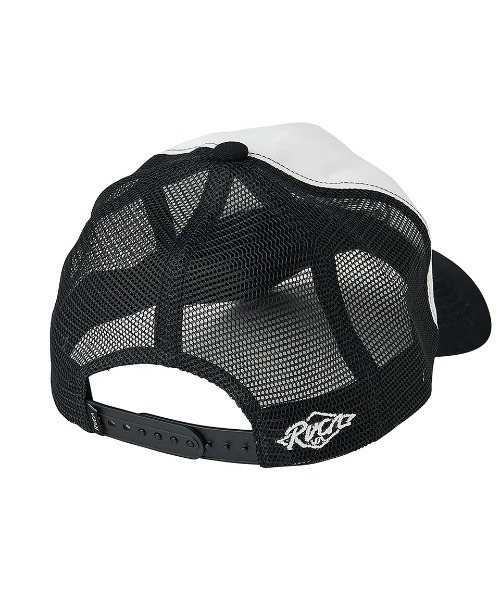 RVCA（ルーカ）の「RVCA メンズ RANCH SEAL MASH SNAPBACK キャップ 【2025年夏モデル】/ルーカ帽子（キャップ・メンズ・ホワイト/ブラック・FREE）」の4枚目の写真