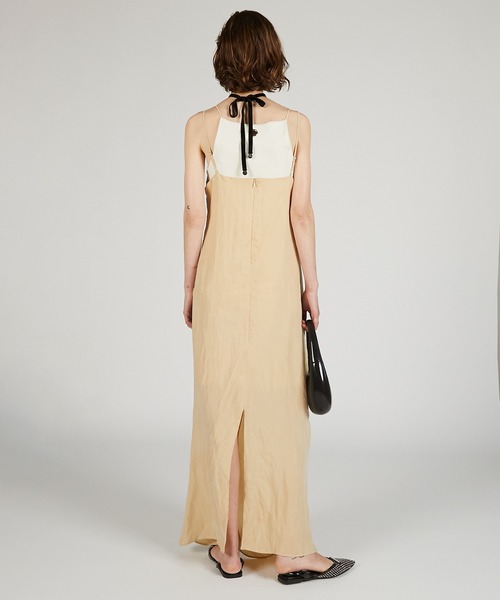 バックオープンキュプラワンピース / Asymmetrical Back Open