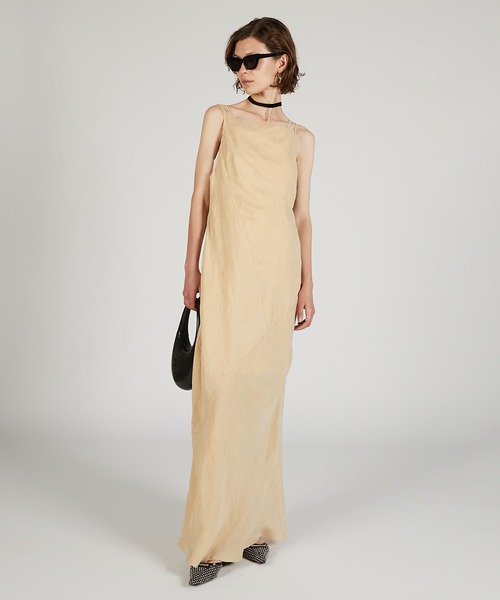 ワンピース PRANK PROJECT Back Open Dress バックオープンキュプラワンピース / Asymmetrical Back Open