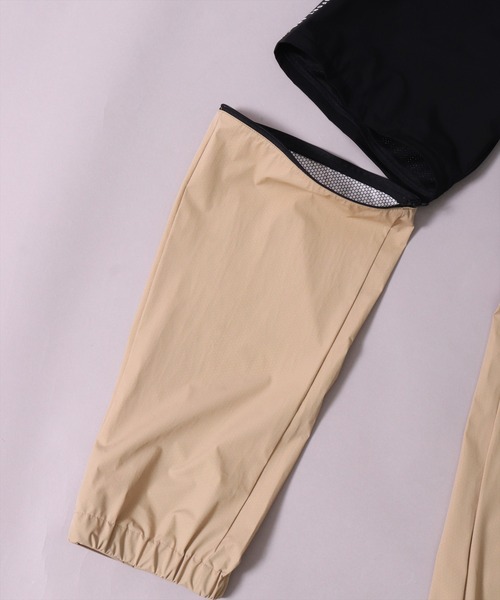 LUXE/R GOLF（ラグジュ ゴルフ）の「(RM)【LUXE/R GOLF】2レイヤー バイカラー ブルゾン+パンツ[肘・膝部分取り外し可能]（ナイロンジャケット・メンズ・ブラック×ベージュ/ブラック×グレー・L/M）」の21枚目の写真