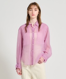 エストネーションESTNATION ピンク ストレッチシャツ 定価20,900円