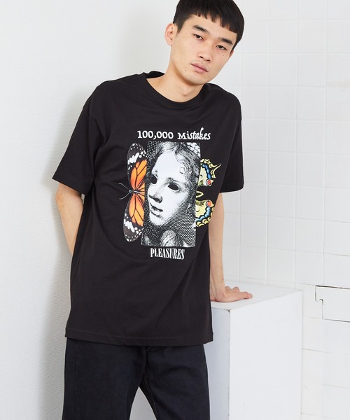 PLEASURES（プレジャー）の「PLEASURES/プレジャーズ MISTAKES T-SHIRT Ｔシャツ グラフィック（Tシャツ/カットソー・メンズ・グレイッシュブルー・XL）」の4枚目の写真