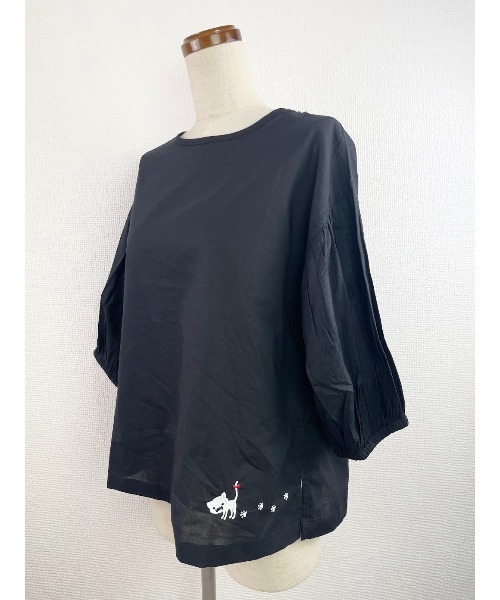 Rydia（リディア）の「ウォーキングコビニャーボリュームスリーブPO（シャツ/ブラウス・レディース・ブラック/オレンジ系その他/オフホワイト・M）」の7枚目の写真