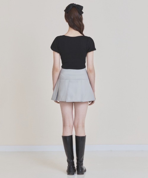 NOT YOUR ROSE(ノットユアローズ)の「【NOTYOURROSE】Angel top / 【ノットユアローズ】半袖カーディガン(カーディガン/ボレロ・レディース・アイボリー/ブラック・ONE SIZE)」の17枚目の写真