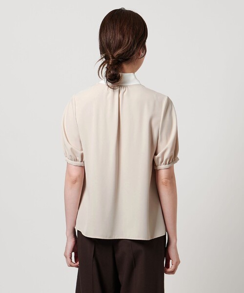 新品 UNITED ARROWS ボウタイ ショートスリーブ ブラウス ボウタイ ショートスリーブ ブラウス（シャツ/ブラウス