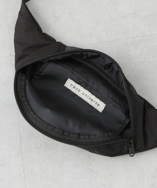 NANO universe(ナノユニバース)の「「NJ/CLUB」 SML別注ウエストポーチ(ボディバッグ/ウエストポーチ・メンズ・ブラック/レッド/ネイビー・FREE)」の4枚目の写真