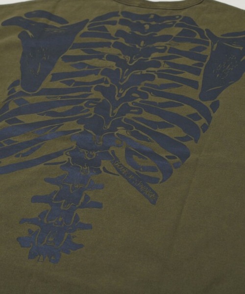 STOCKHOLM SYNDROME(ストックホルムシンドローム)の「STOCKHOLM SYNDROME/SKELETON T(Tシャツ/カットソー・メンズ・カーキ/チャコール/ライトグレー・FREE)」の6枚目の写真