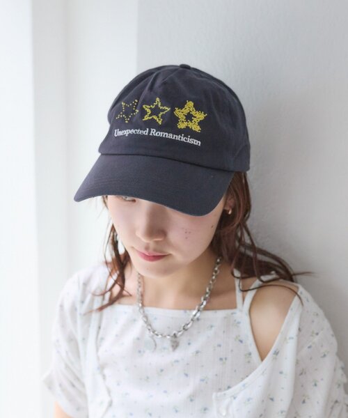 w closet（ダブルクローゼット）の「starロゴキャップ（キャップ・レディース・ブラック/カーキ/ネイビー・FREE）」の4枚目の写真