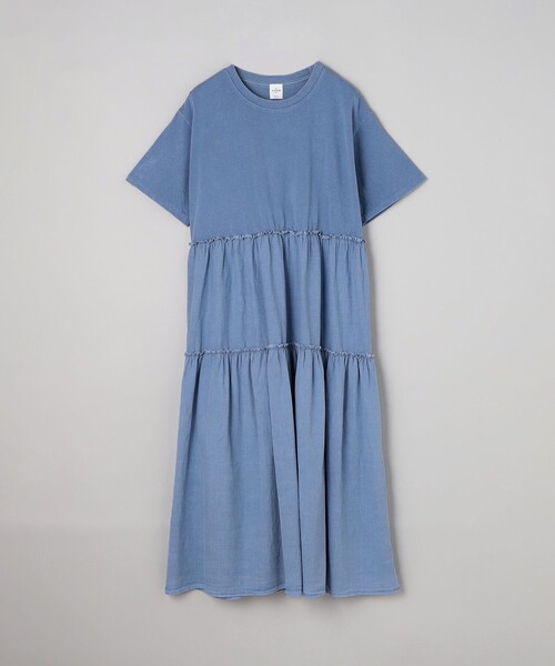 美品 COTOO フリルワンピース(38) coto cotte ワンピース ドレス 裾刺繍シアーパフワンピ OP