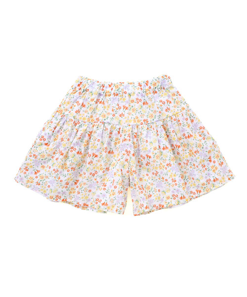 BeBe（ベベ）の「【お揃い】シャンドゥフルールプリントローンキュロットパンツ(90~150cm)（その他パンツ・キッズ・イエロー系その他/ピンク系その他・140cm/110cm/130cm/120cm/150cm）」の10枚目の写真