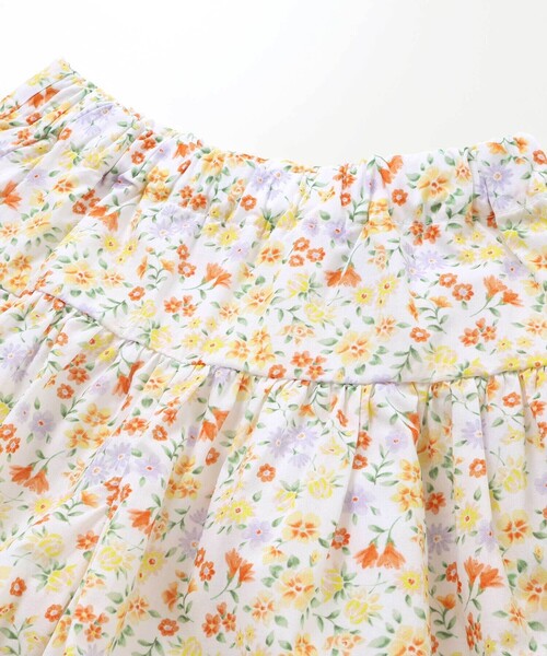 BeBe（ベベ）の「【お揃い】シャンドゥフルールプリントローンキュロットパンツ(90~150cm)（その他パンツ・キッズ・イエロー系その他/ピンク系その他・140cm/110cm/130cm/120cm/150cm）」の12枚目の写真