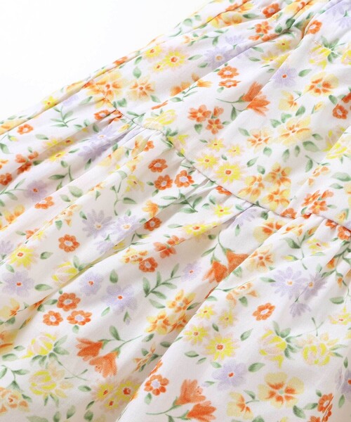 BeBe（ベベ）の「【お揃い】シャンドゥフルールプリントローンキュロットパンツ(90~150cm)（その他パンツ・キッズ・イエロー系その他/ピンク系その他・140cm/110cm/130cm/120cm/150cm）」の13枚目の写真
