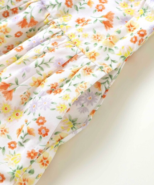 BeBe（ベベ）の「【お揃い】シャンドゥフルールプリントローンキュロットパンツ(90~150cm)（その他パンツ・キッズ・イエロー系その他/ピンク系その他・140cm/110cm/130cm/120cm/150cm）」の14枚目の写真