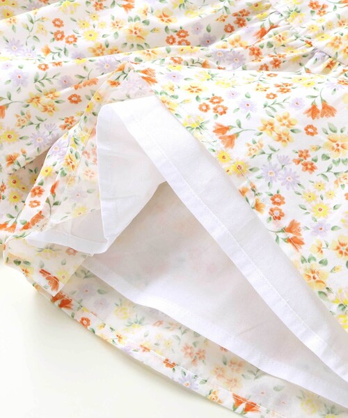 BeBe（ベベ）の「【お揃い】シャンドゥフルールプリントローンキュロットパンツ(90~150cm)（その他パンツ・キッズ・イエロー系その他/ピンク系その他・140cm/110cm/130cm/120cm/150cm）」の15枚目の写真