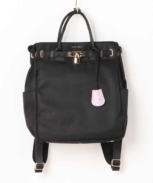 NATURAL BEAUTY(ナチュラルビューティー)の「リュック ナチュラルビューティー エール(バックパック/リュック・レディース・グレー/ブラック/ベージュ系その他/ネイビー・FREE)」の2枚目の写真