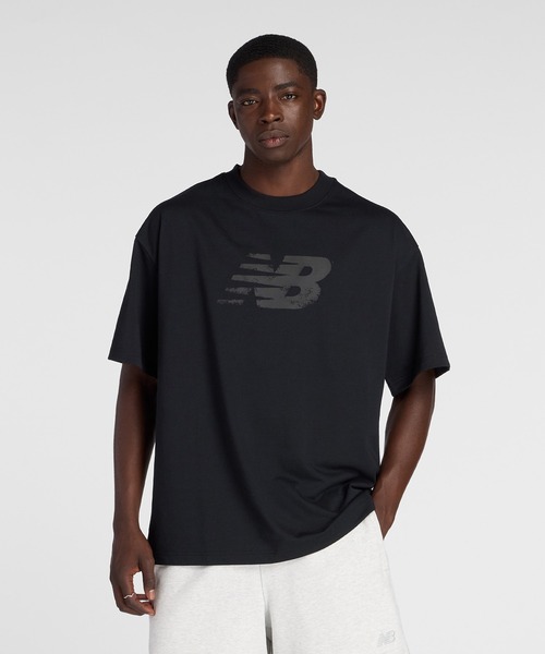 NEW BALANCE(ニューバランス)の「ショートスリーブTシャツ(Tシャツ/カットソー・メンズ・ダークグレー/カーキ/ブラック・X-LARGE/LARGE/MEDIUM/SMALL/XX-LARGE)」の1枚目の写真