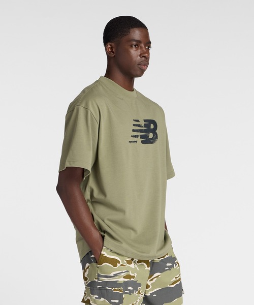 NEW BALANCE(ニューバランス)の「ショートスリーブTシャツ(Tシャツ/カットソー・メンズ・ダークグレー/カーキ/ブラック・X-LARGE/LARGE/MEDIUM/SMALL/XX-LARGE)」の14枚目の写真