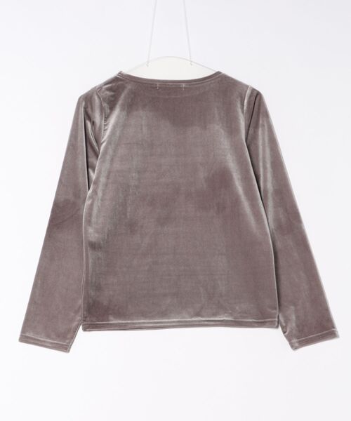 LBC(エルビーシー)の「カットベロアTee(Tシャツ/カットソー・レディース・グレー・M)」の2枚目の写真