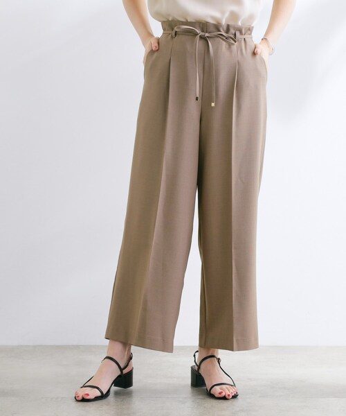 grove(グローブ)の「美バランスが叶う ハイウエストワイドパンツ(その他パンツ・レディース・チャコールグレー/ブラック/ブラウン系その他・02/03/05/04/01)」の3枚目の写真