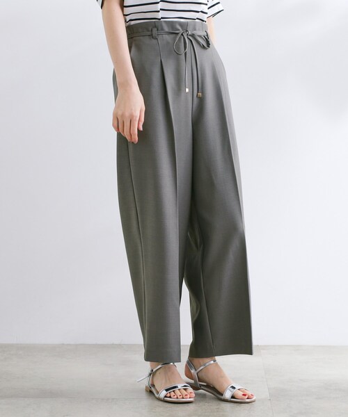 grove(グローブ)の「美バランスが叶う ハイウエストワイドパンツ(その他パンツ・レディース・チャコールグレー/ブラック/ブラウン系その他・02/03/05/04/01)」の6枚目の写真