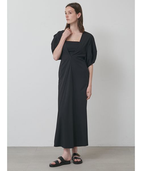 styling/(スタイリング)の「【S/S(エスバイエス)】2WAYロングワンピース<ウォッシャブル・UV・接触冷感>(ワンピース・レディース・ベージュ/ブラック・0/1)」の14枚目の写真