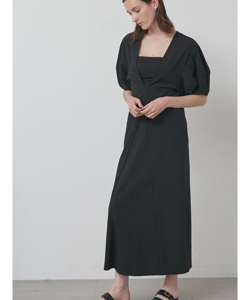 styling/(スタイリング)の「【S/S(エスバイエス)】2WAYロングワンピース<ウォッシャブル・UV・接触冷感>(ワンピース・レディース・ベージュ/ブラック・0/1)」の6枚目の写真